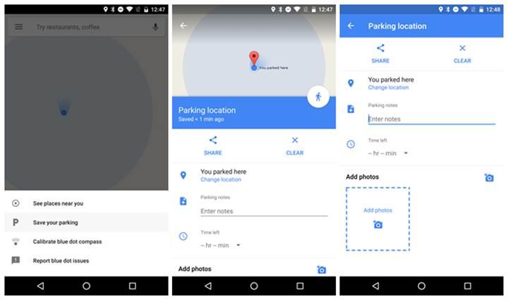 Google Maps artık aracınızı nereye park ettiğinizi hatırlayacak