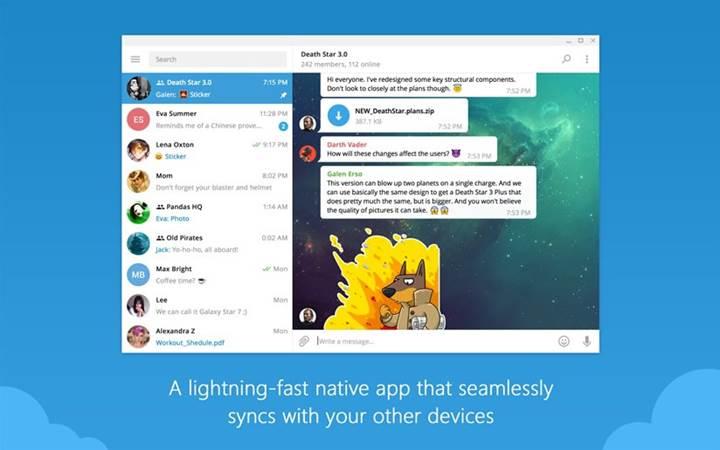 Windows 10 için resmi Telegram masaüstü uygulaması yayınlandı