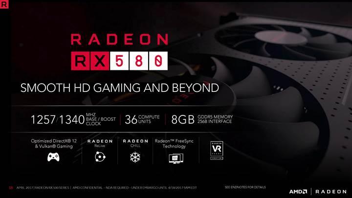 AMD Radeon RX 500 serisi resmiyet kazandı