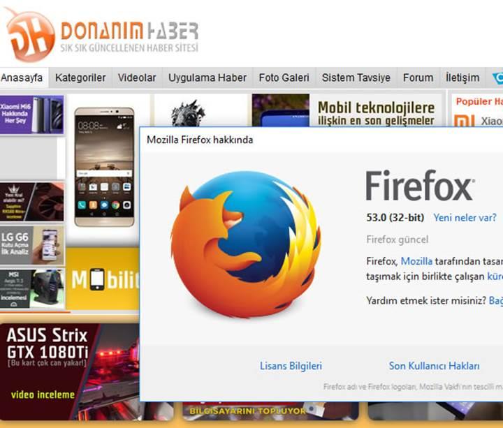 Firefox 53 yayınlandı: Tarayıcı artık daha az çökecek