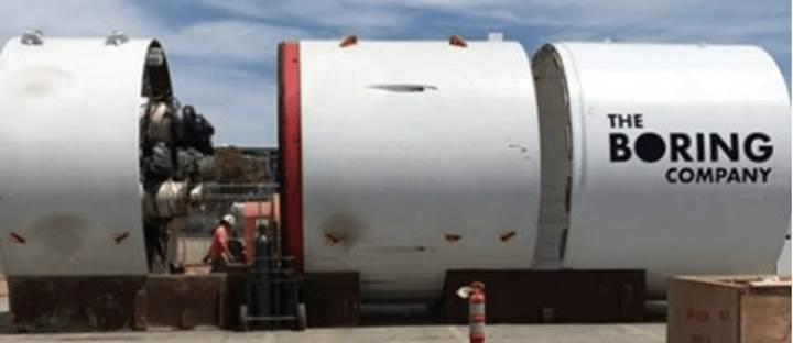 Elon Musk'ın dev tünel kazma makinesi ortaya çıktı