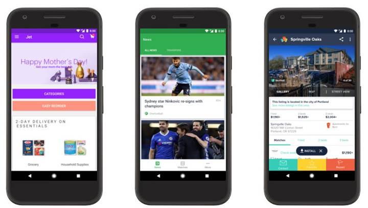 Android Anlık Uygulamalar erişime açıldı