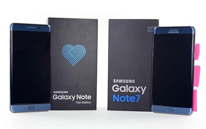 Yenilenen Galaxy Note 7'lerin sadece pili değişmiş