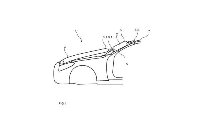 Mercedes yayalar için harici hava yastığının patentini almış