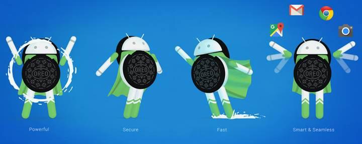 Android 8.0 artık Oreo