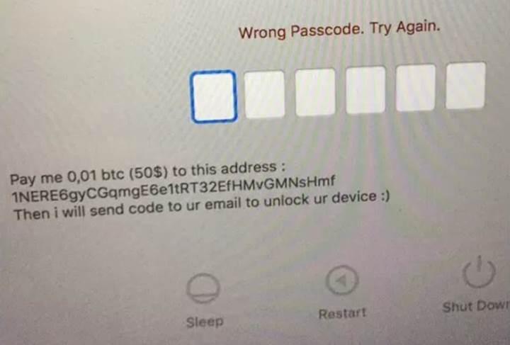 Dikkat: Hacker'lar Mac'leri kilitleyip fidye istiyor