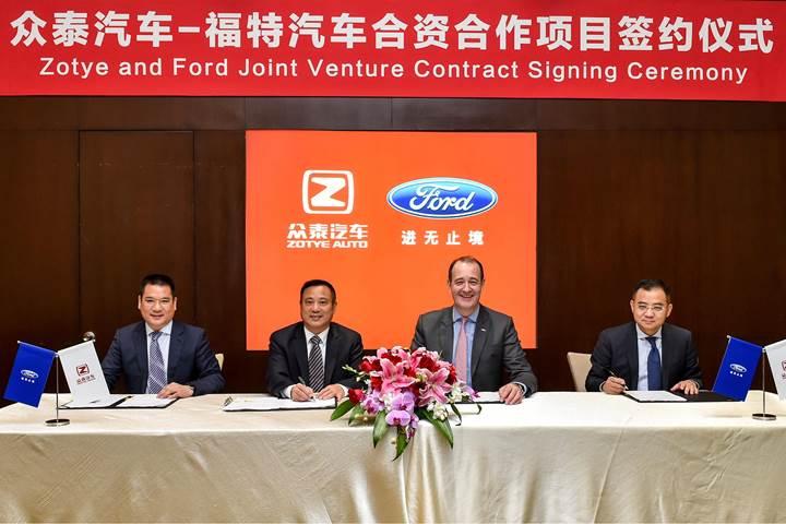 Ford, Çinli Zotye Auto ile ortak elektrikli araç üretecek
