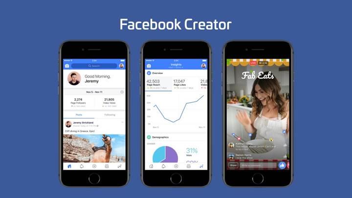 Facebook'dan video yayıncılarına özel uygulama: Facebook Creator