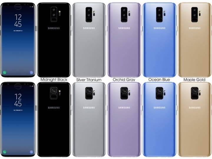 Galaxy S9'un tasarımı ve renk seçenekleri sızdırıldı