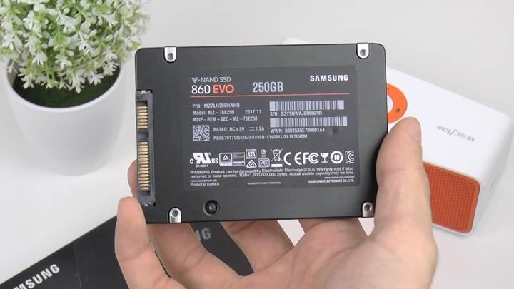 Samsung 860 EVO SSD incelemesi 'Samsung yine çıta koyuyor'