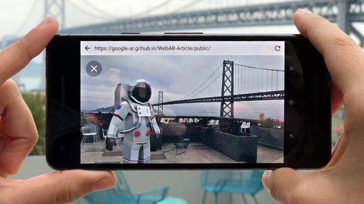Google artırılmış gerçeklik teknolojisini web tarayıcılarına getiriyor