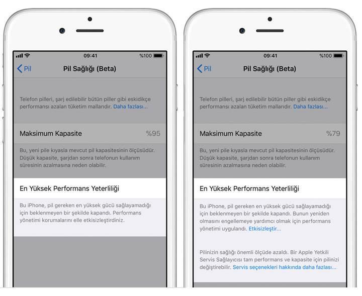 Apple'ın kasten yavaşlattığı iPhone'lar için 'Pil Sağlığı' özelliği hazır