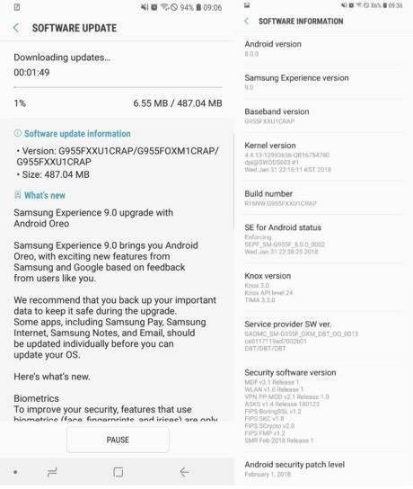 Galaxy S8 Oreo 8.0 güncellemesi çıktı indir