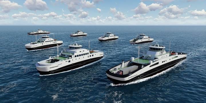 Tamamen elektrikli feribot filosu Norveç’te üretime geçiyor