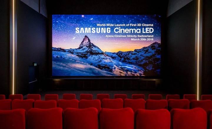 Samsung'un devasa 3D LED ekranını kullanan ilk sinema salonu açıldı