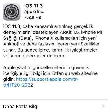 iOS 11.3 çıktı