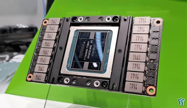 Nvidia Tesla V100 hızlandırıcısına yakından bakın