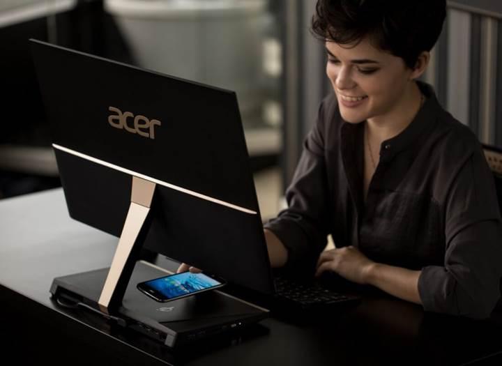 Acer kablosuz şarj özellikli ultra ince AIO masaüstü bilgisayarını duyurdu