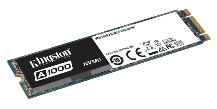 Kingston’dan giriş seviyesine yönelik A1000 PCIe NVMe SSD modeli