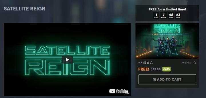 Steam'de 49 TL'ye Satellite Reign oyunu kısa süreliğine ücretsiz