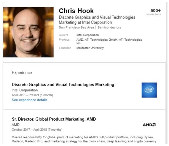 AMD’den Chris Hook da Intel’e katıldı