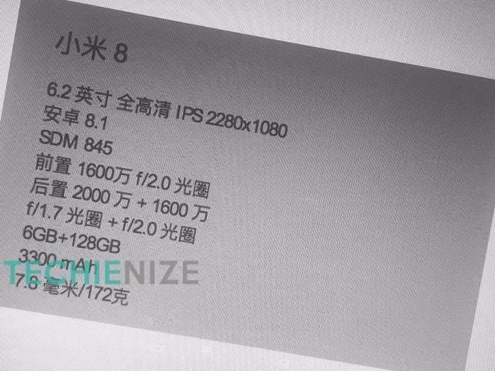 Xiaomi Mi 8 sızdı: İşte akıllı telefonun teknik özellikleri