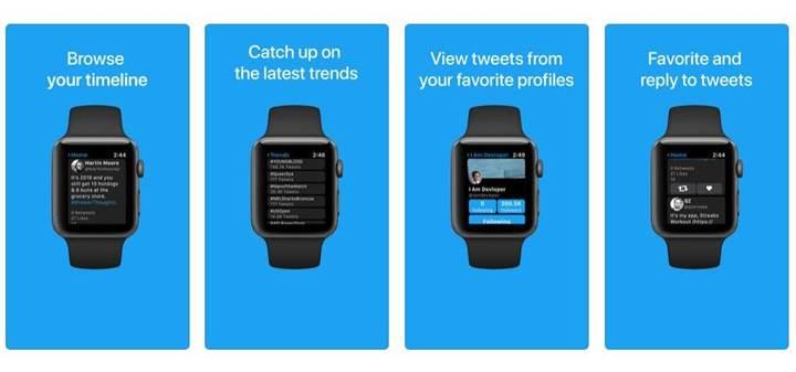 Twitter, Chirp uygulaması ile Apple Watch'a geri döndü