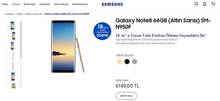 Samsung zam telefon fiyatları ağustos 2018