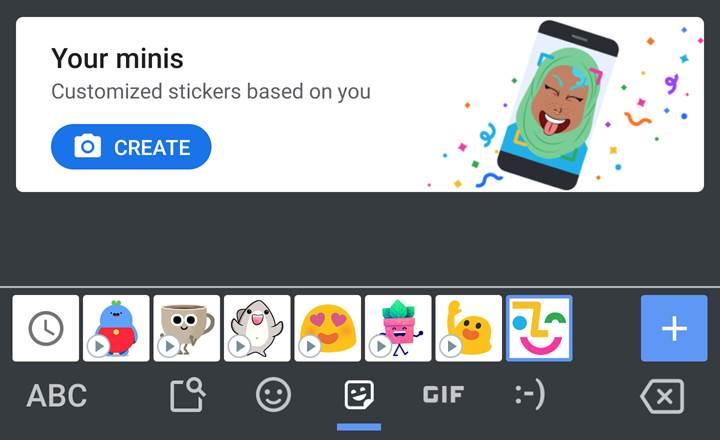 Gboard’a eklenen Minis özelliği ile kendi selfielerinizi emojilere dönüştürebileceksiniz