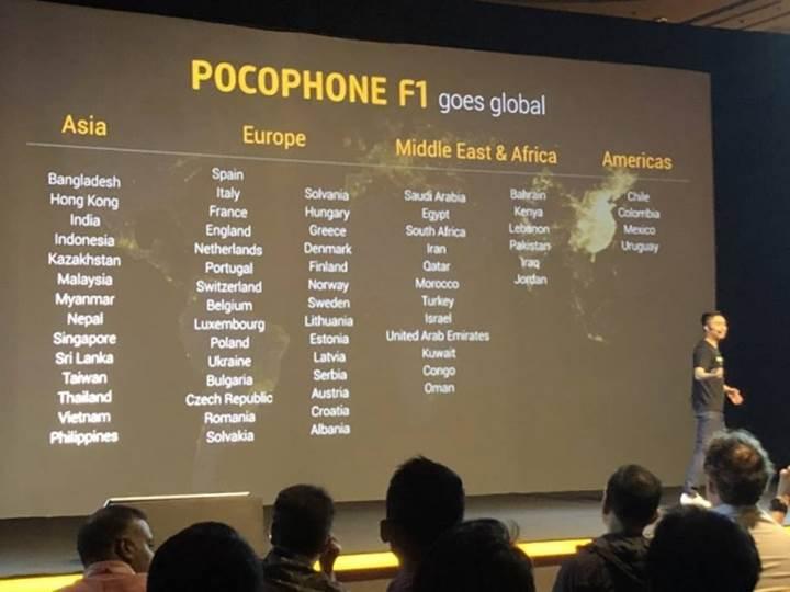 Türkiye, Pocophone F1'in satışa sunulacağı ülkeler listesinden kaldırıldı