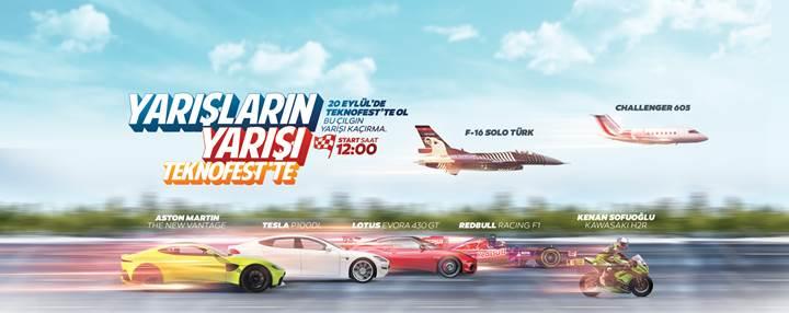 Savaş uçağı, formula aracı ve spor arabalar TEKNOFEST İstanbul’da birbiri ile yarışacak