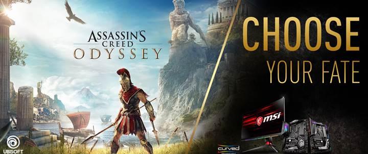 MSI oyuncu anakart ve monitörleri ile Assassin's Creed Odyssey hediye ediliyor
