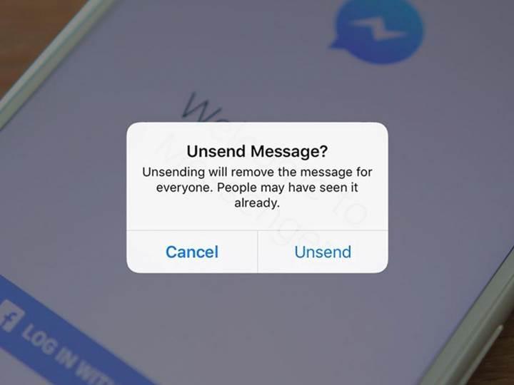 Facebook Messenger'a gönderilen mesajları geri alma özelliği geliyor