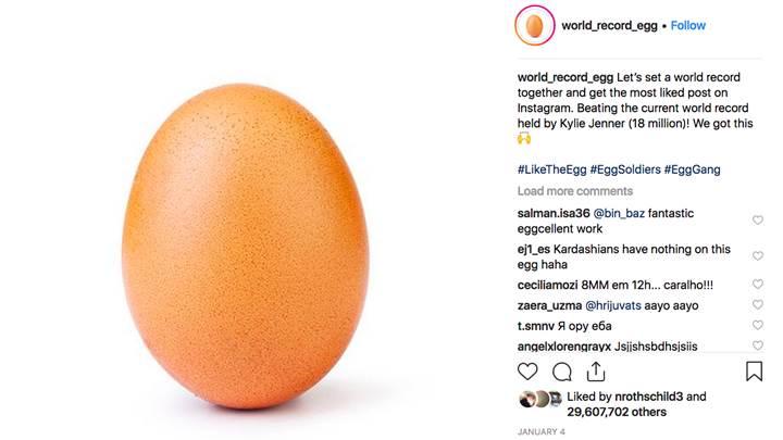 Fenomen Instagram yumurtası farkındalık projesine dönüştü