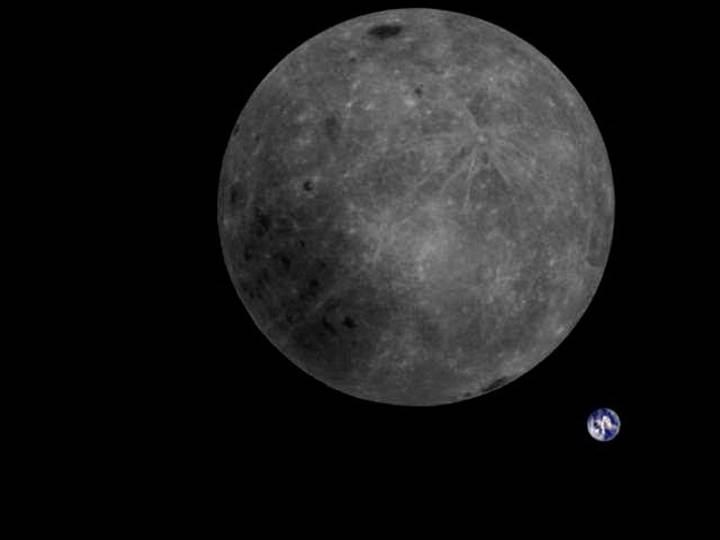 Çin'in uzay aracından inanılmaz Dünya ve Ay görüntüsü
