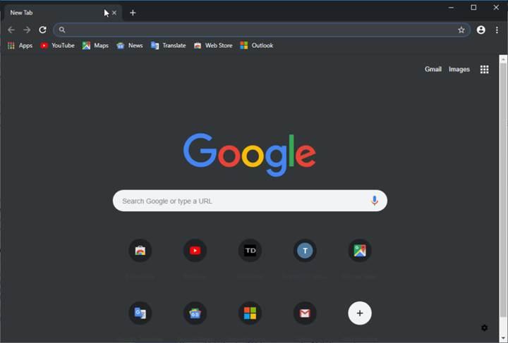Chrome Canary artık Windows 10'un koyu teması ile uyumlu çalışıyor