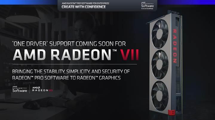 AMD Radeon Vega VII’ye performans artışı, UEFI desteği ve kısmi Radeon Pro Software yolda
