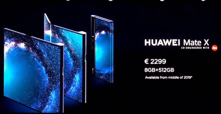 Huawei’nin katlanabilir telefonu Mate X tanıtıldı!
