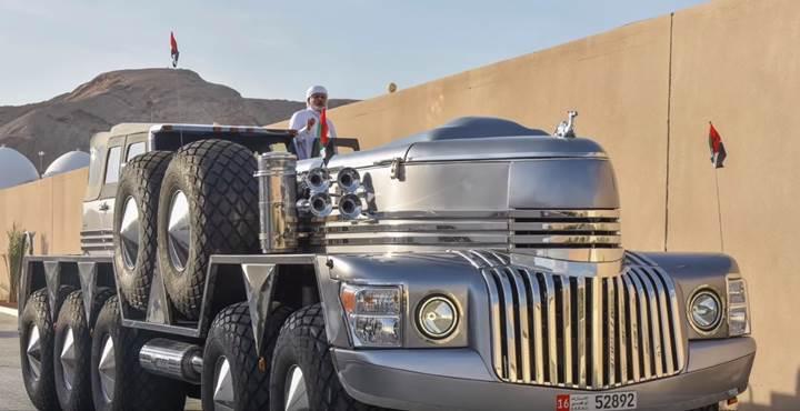 Multi milyarder Arap şeyhinin yeni oyuncağı: 10 tekerlekli Dhabiyan