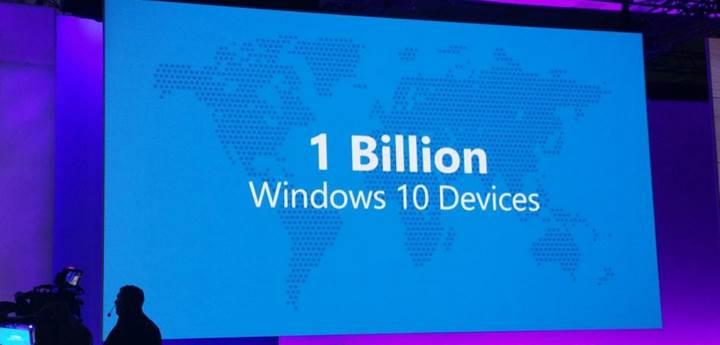 Windows 10 yüklü cihaz sayısı 800 milyonu geçti