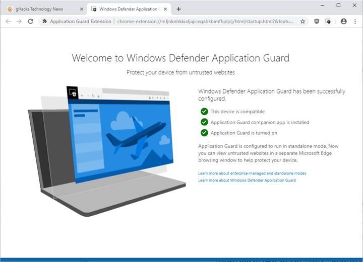 Microsoft, Firefox ve Chrome için Windows Defender eklentisini duyurdu