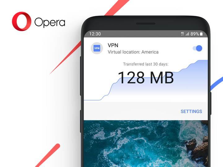 Opera tarayıcısının Android uygulamasına dahili VPN özelliği geldi