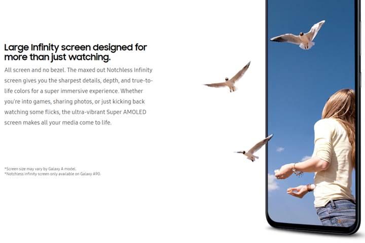 Galaxy A90 modelinin çentiksiz ekranı doğrulandı