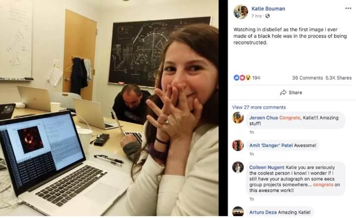 İlk kara delik fotoğrafının arkasındaki genç beyin: Katie Bouman