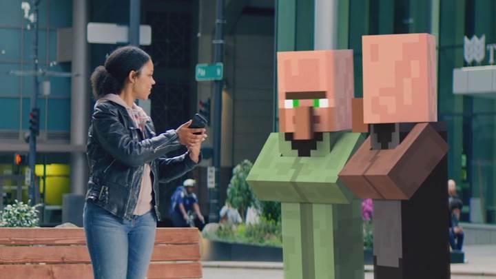 Artırılmış Gerçeklik tabanlı Minecraft oyununun tanıtıcı videosu yayınlandı
