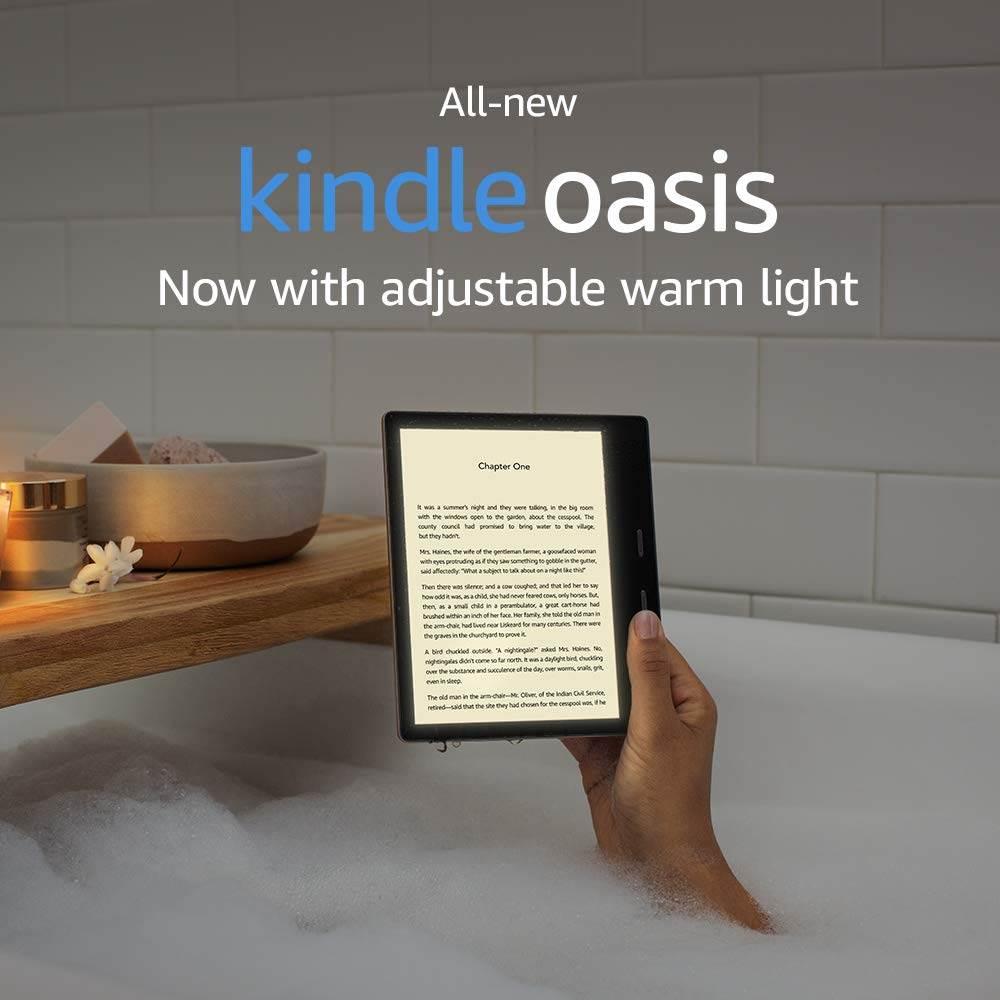Kindle Oasis'in ekran renk tonunu ayarlayabiliyor