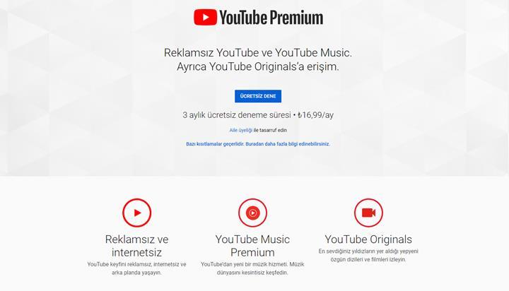 YouTube Premium Türkiye’ye açıldı!