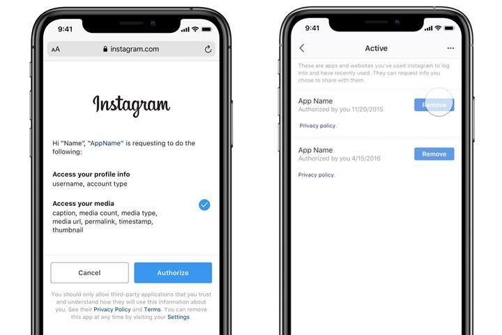 Instagram üçüncü taraf uygulama bağlantılarını daha iyi kontrol etmenizi sağlayacak
