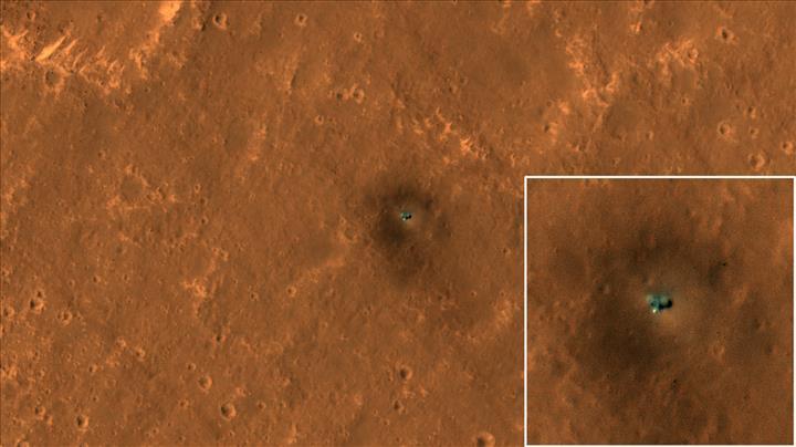 NASA, Mars'taki gözlem araçlarını uzaydan görüntüledi