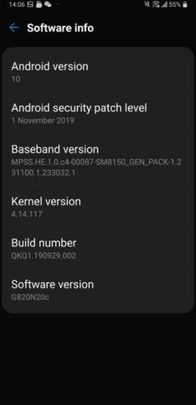 LG G8 ThinQ için kararlı Android 10 güncellemesi  yayınlanmaya başlandı
